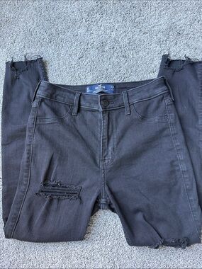 Hollister Black Skinny Distressed Jeans